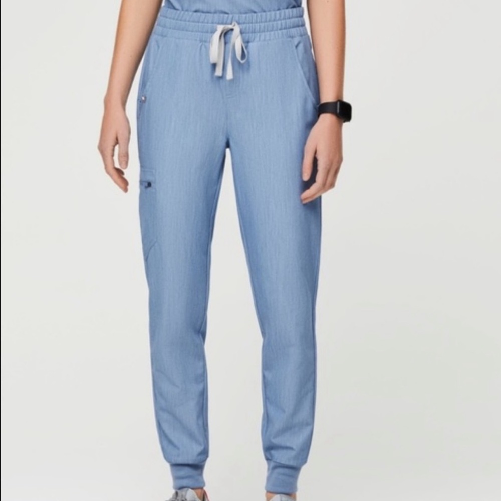 LIMITED EDITION - Figs High waisted Zamora Jogger Scrub in Heather Indigo [HID]